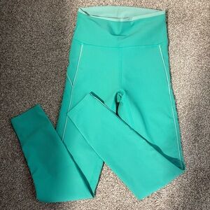 Wilo Sea Green Activewear Ribbed Outline‎ High Rise Leggings Women's Size XS
